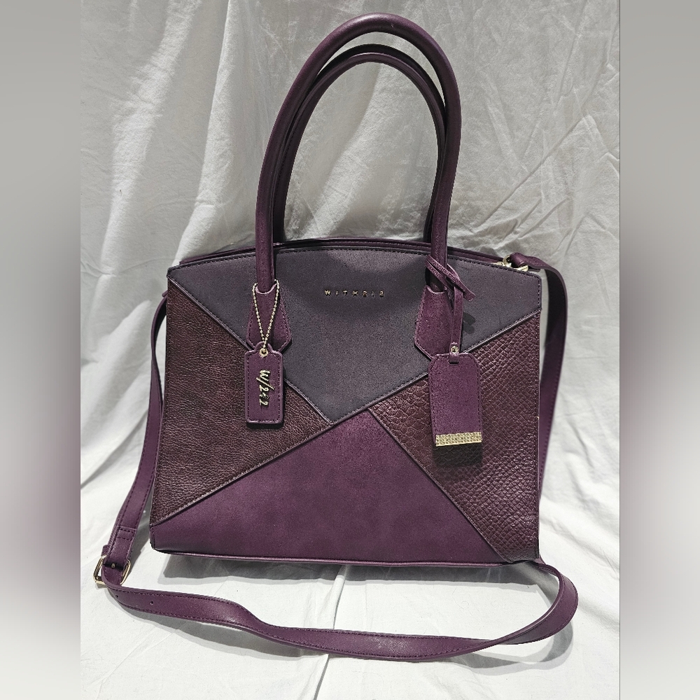 With212 Purple Handbag W Dust Bag